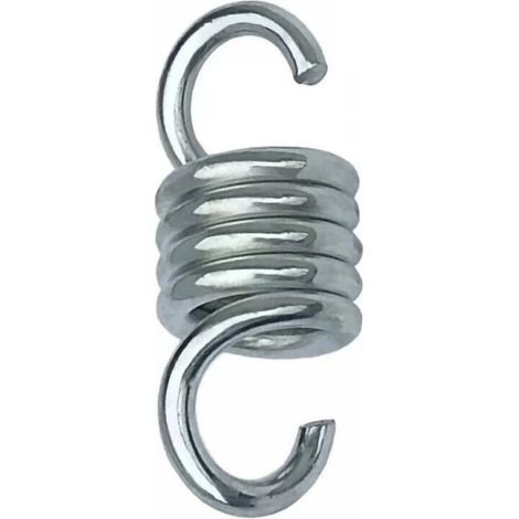 Ressorts de hamac - Acier galvanisé trempé - Pour suspendre des chaises hamac et des balançoires - Capacité de traction 500 kg (1/2)