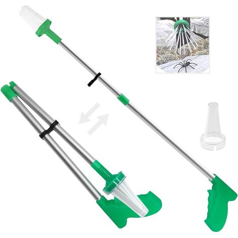 Spider Catcher Long 83cm,Spider Catcher Pliable,Pince Araignée Ordinateur De Poche,Attrapeur D'araignée,Pince Attrape Araignée, Attrape Insectes, Outi