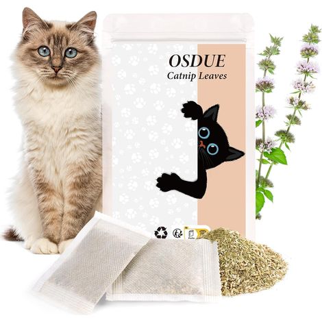 Erba gatta essiccata, 16 bustine di foglie di erba gatta biologica, 2 g/confezione (1/5)