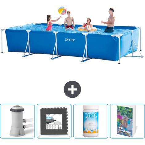 Intex Piscina con struttura Rettangolare - 450x220x84 cm - 7-pezzi SCB125 (1/4)