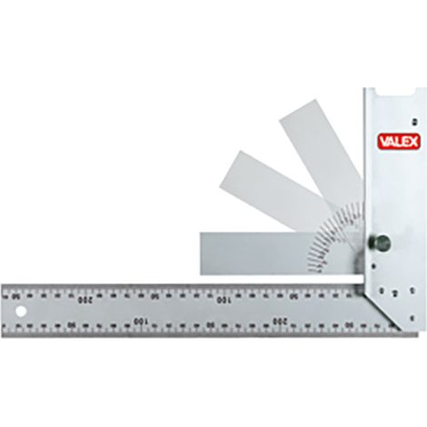 Squadra fissa con goniometro 300 in alluminio VALEX 1800646
