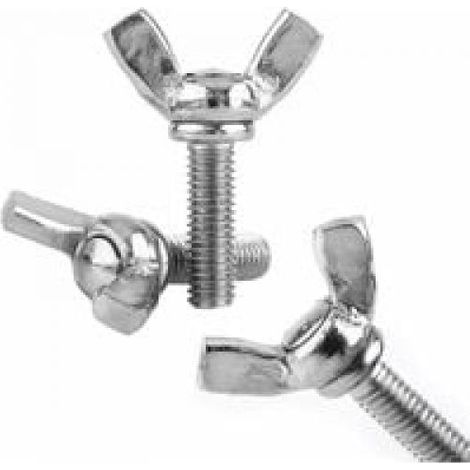 Ecrou Papillon M6 x 25 mm - Acier Inoxydable 304 - Pour Fixation Manuelle Sans Outil - Lot de 25 Pièces (1/5)