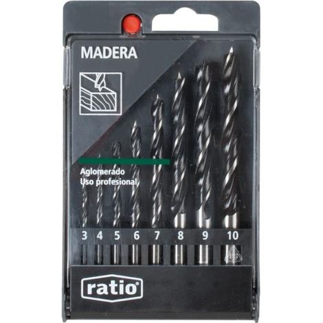 Estuche 8 brocas madera -