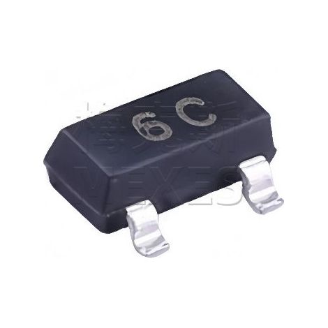 Changdian/Changjing BC817-40 SMD-Transistor, Siebdruck, 6C 0,1A 45V, SOT-23-Gehäuse. 5 Stück versendet.