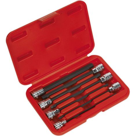 Sealey Premier Hex Socket Bit Set 3/8""Sq Drive 7pc AK62255