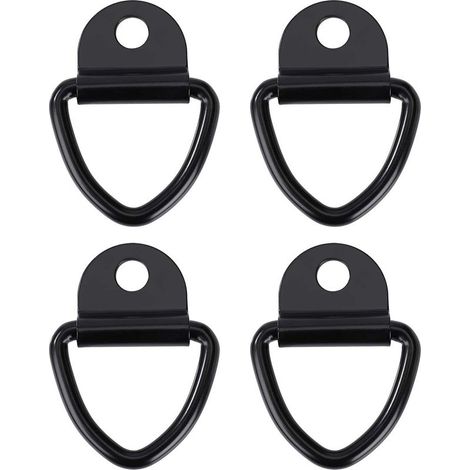 Crochets d'arrimage Anneau Robustes V-Ring en Acier Inoxydable Bague d'ancre pour Remorques Camions et Entrepôts 4pcs (1/5)