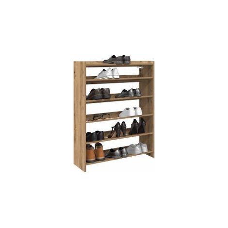 Étagère à chaussures chêne artisanal bois d'ingénierie (1/5)