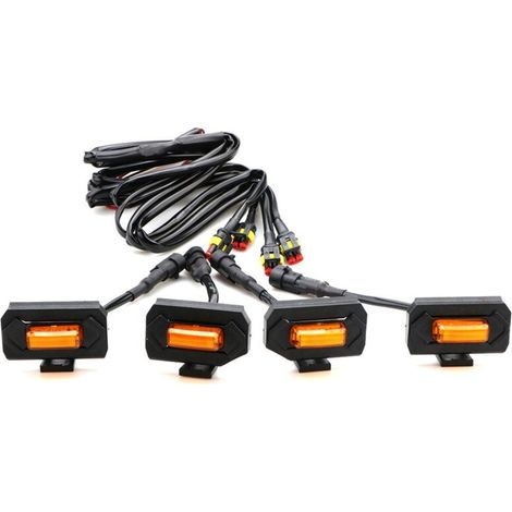 Juego de luces LED para la parrilla delantera de la Tacoma Raptor TRD Off Road Sport 2020 2021, luz amarilla para la parrilla exterior.