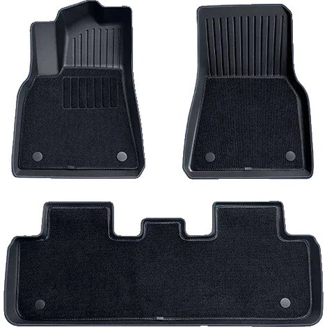 Alfombrillas para suelo, aptas para todas las estaciones, de goma resistente, doble capa, 6 unidades. (1/2)
