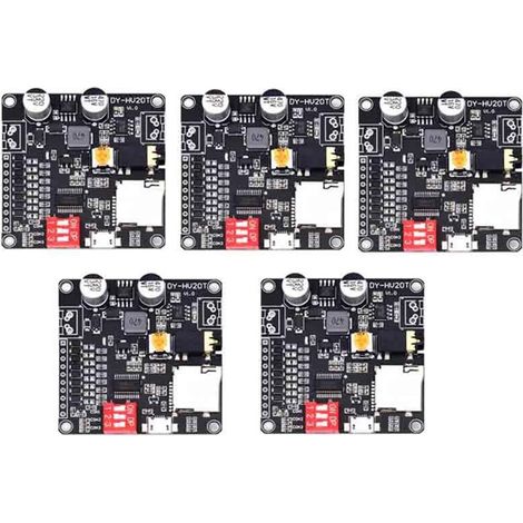 Módulo de reproducción de voz DY-HV20T HV20T de 12 V/24 V y 10 W/20 W con soporte para reproductor de música MP3 con tarjeta micro. (1/2)