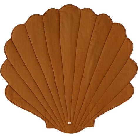 Tapis de sol coquillage molletonné bébé enfant sea stories - Marron (1/4)