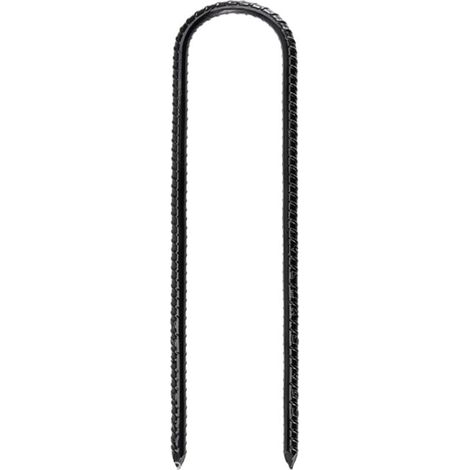 4 Stück U-förmige Bodenpfähle, 30 cm Zeltankerpfähle, Trampolinpfähle, Trampolinanker zur Sicherung von Zäunen, Vordächern, Camping