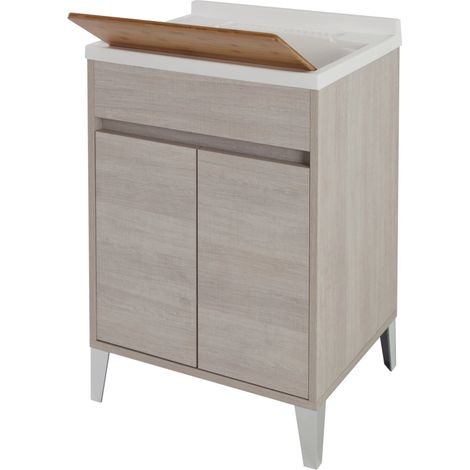 Mobile lavatoio da bagno 60x84 cm rovere chiaro Mondo 2.0 Feridras (1/4)