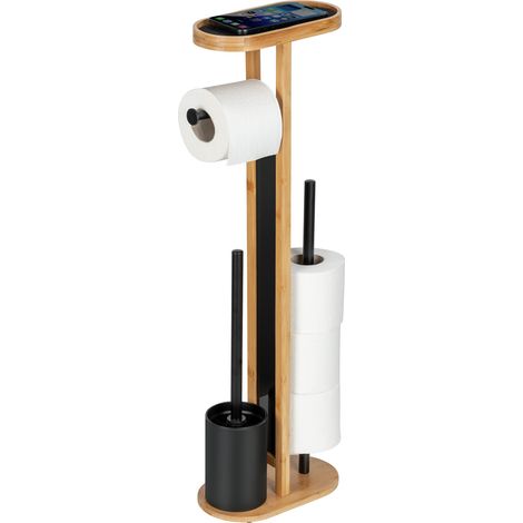 WC-Ständer 4in1 WENKO OREA mit Ablage für das Telefon (1/5)