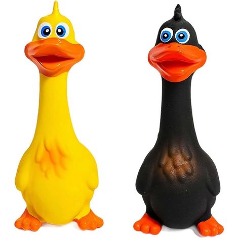 2 piècesLot de 2 jouets couineurs pour chiens, jouets à mâcher interactifs pour chiots, pour l'hygiène dentaire, jouets de piscine, sons amusants, pour jouer à l'intérieur et à l'extérieur (1/5)