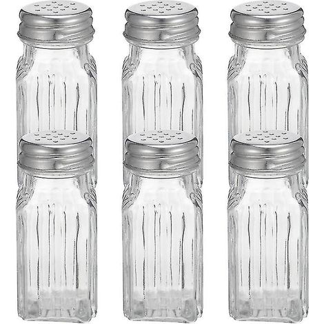 6-teiliger Gewürzstreuer aus Glas (1/3)