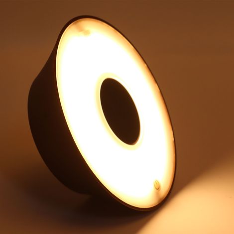 Lampe de table décorative et créative pour bar, lampe de table USB pour hôtel/restaurant, lampe de table pour bouteille de vin, lampe d'ambiance LED sans fil à chargement par chargeur, marron (1/5)