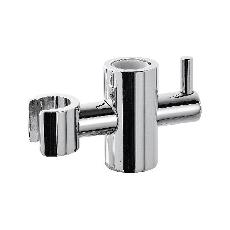 SUPPORTO SCORREVOLE IN ABS CROMATO PER ASTA D. 20 MM- SCORREVOLE SC 208 OTTONE D. 20- DAMAS- pezzi 1