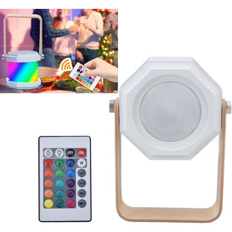 RGB-Nachtlaterne, 18 Farben, tragbare Outdoor-Nachttischlampe, einziehbar und faltbar, augenschonend (1/5)