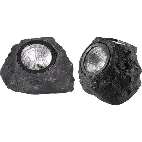 Lot de 2 lampes solaires décoratives étanches pour extérieur, idéales pour terrasse, jardin et aménagement paysager. (1/5)