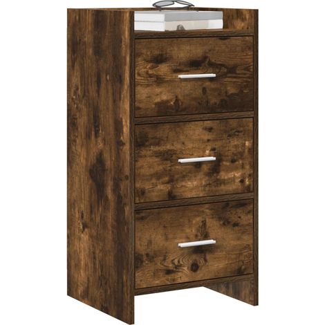 Sideboard/Anrichte/Buffet Geräucherte Eiche 40 x 36 x 80 cm Holzwerkstoff LXWW612244 (1/5)