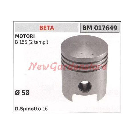 Pistone motore B 155 diametro 58 mm BETA 017649