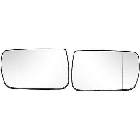 Passend für BMW X5 E53 (1999–2006): Beheizbares Außenspiegelglas, Antibeschlag, flache Spiegellinse, Seitenspiegelglas, Ersatzteile – 1 Paar, sauber