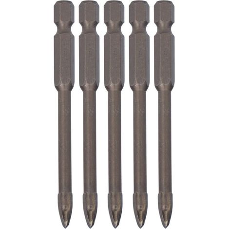 Foret - Tige Hexagonale 1/4 Pouces - Pour Perceuse Électrique - Compatible Béton Bois Céramique Pierre - 5 Pièces (1/5)