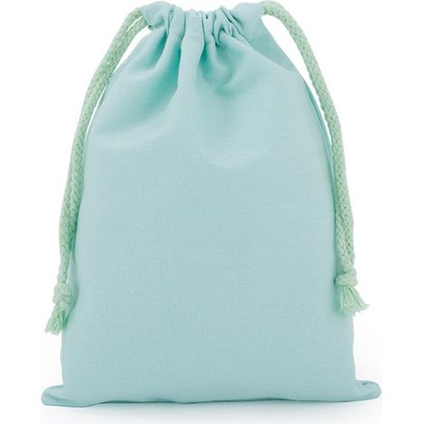 Juego de 10 bolsas de tela de 7 x 10 cm, de algodón con cordón, ideales para cumpleaños, regalos de boda y joyas. (Azul agua) (1/5)