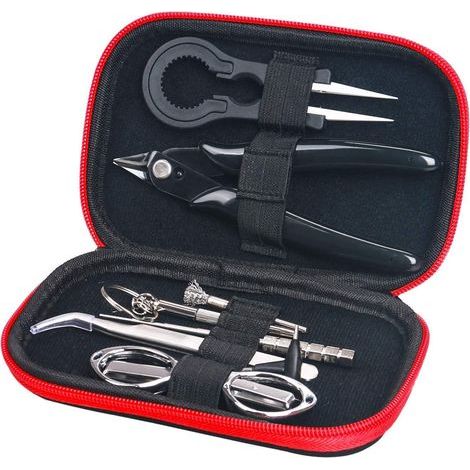 Sac à outils de bricolage, ensemble d'emballages de gabarits de bobines en acier inoxydable de 9 pièces, mini outils et accessoires complets de petite taille - pour l'auto-emballage pour le ménage-Fei (1/3)