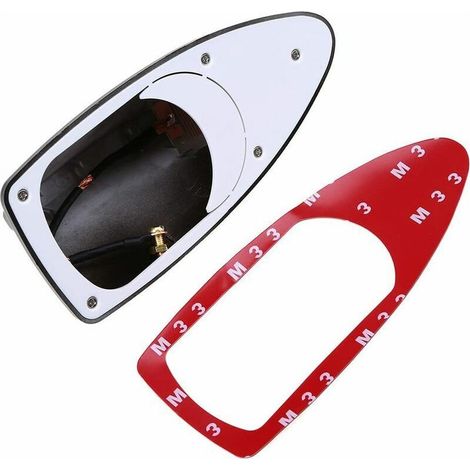 Antenne requin universelle pour voiture – Signal AM/FM – Base étanche en plastique ABS – Design moderne pour toits plats (1/2)
