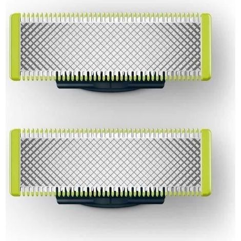 Lames Philips One Blade x2 pour rasoir/tondeuse QP220/50 QP2520. Coupe optimale, pose rapide. Rechange compatible.
