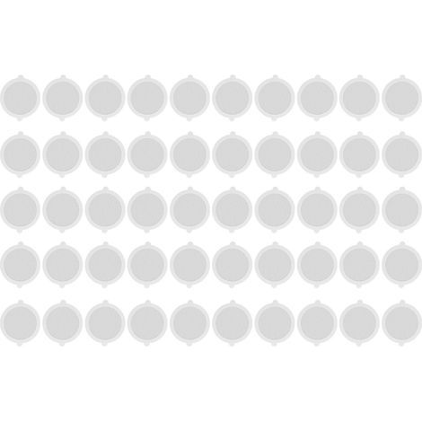 50pcs drain de douche attrape-cheveux en fibre de verre pratique pratique maille dense douche attrape-cheveux diamètre 11cm, maille 3mm (1/5)