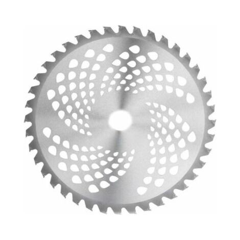 Lame de Débroussailleuse Lames de Scie à Bois de 40 dents 1'' Diamètre de l'alésage 10'' Lames à Pointe en Carbure 1,5x255x25,4mm (1/2)