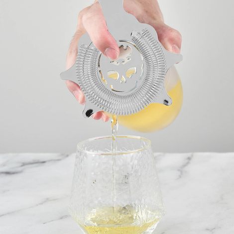 Bac à glaçons en acier inoxydable 304 en forme de tête de diable, cuillère à glaçons, séparateur de glace, argent (1/5)