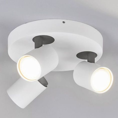 [NEUWERTIG] B-Ware Lampenwelt 3-flammiges LED-Deckenrondell Deckenlampe Lampe Leuchte Decke Sean (1/2)