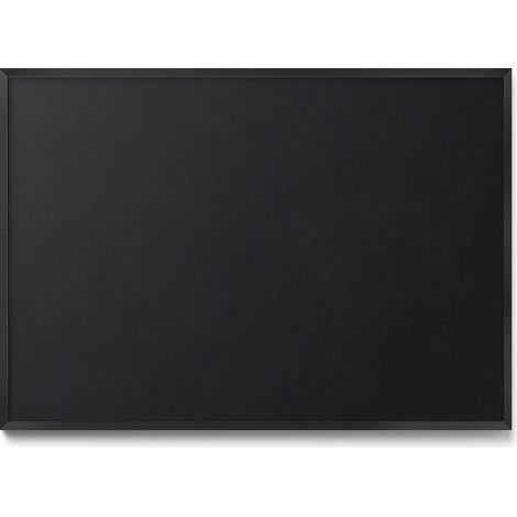 Tableau Magnétique en Métal pour Aimants - Motif Couleur noire - Minimaliste - Cadre Noir - 100x70 cm - Tableau Métallique Aimanté
