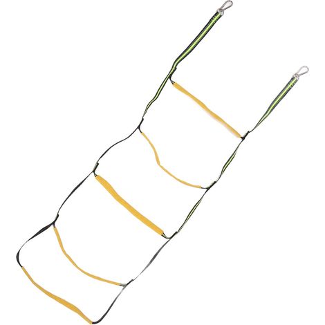 Échelle de Corde de Bateau Pliable et Durable, 5 Marches, pour Bateau Gonflable, Piscine Domestique, Nylon Résistant aux UV (1/5)