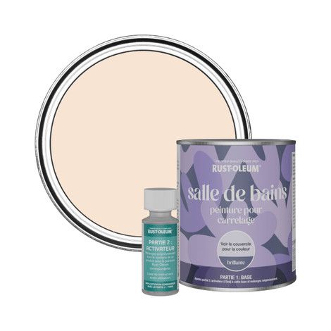Peinture pour Carrelage de Salle de Bain, Finition Brillante - Melrose 750ml (1/3)