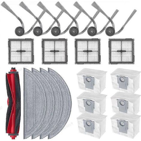 LYERCW - Filtre, brosse principale, chiffon et sac à poussière pour Roborock Q10 S5/Q10 S5+/Q10V/Q10V+/Q10 VF/Q10 VF+/S8 Pro/S8 Pro Plus (1/5)
