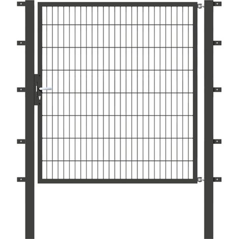 ALBERTS Einzeltor Flexo, fvz.anthr.Kst.b.RAL 7016, lichte BxH1500x1600, PF80x80/2300mm (1/3)