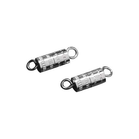 RAYHER - 3 PEZZI - CHIUSURE PER GIOIELLIA VITE 4x16MM - COLORE ARGENTO