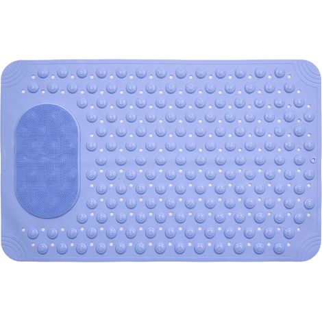 Tapis De Bain Anti-dérapant - 35 x 70 cm - Dos En Caoutchouc Avec Ventouses Et Trous D’évacuation - Pour Baignoire Et Douche - 1 Pièce (1/5)