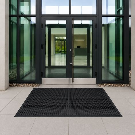 Waterhog Classic Trockenlaufmatte - Türmatte 115x180 cm - Gummirand - Anthrazit (1/5)