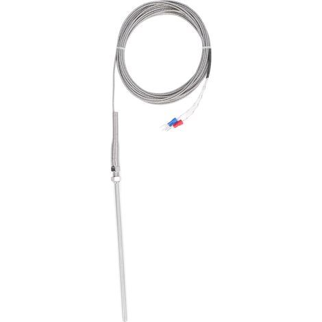 Thermoelement Typ K, 150 mm Sonde, 0 °C bis 600 °C, schnelle Ansprechzeit, 5 Meter Länge, Temperaturfühler (1/5)