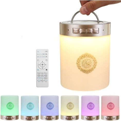 NEUFU Enceinte Bluetooth Portable Coran Touch Lampe Haut-parleur Islamique Musulman + 8GB Carte (1/4)