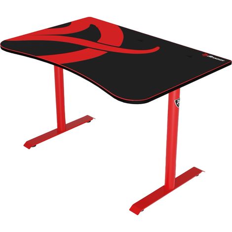 Bureau de Jeu et de Bureau incurvé avec sous-Main résistant à l'eau pour gérer Les câbles sur Mesure, découpes sous Le Bureau, Filet de Gestion des câbles, Rouge (1/5)