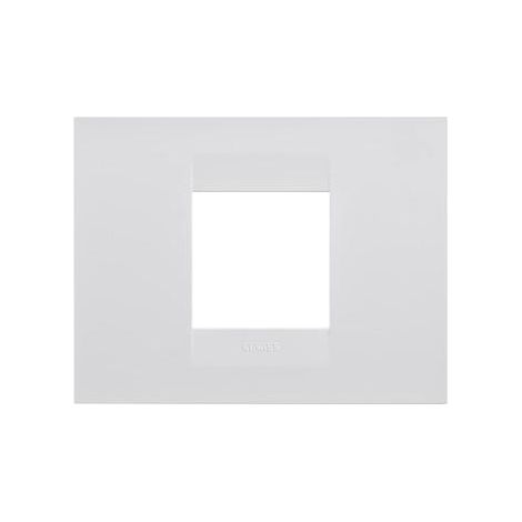 PLAQUE GEO 2P BLANC GEWISS GW16402TB
