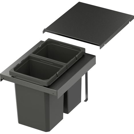 Vs Envi Flex Abfalltrennsystem KB 400mm Mülltrennsystem 2x10 Liter Lava