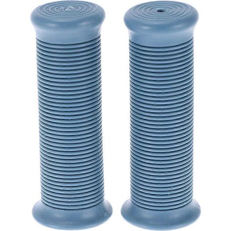 1 Paar Motorrad-TPU-Lenkerüberzüge im Vintage-Stil mit Universalgewinde, rutschfest, grau-blau, 25/28 mm (1/3)
